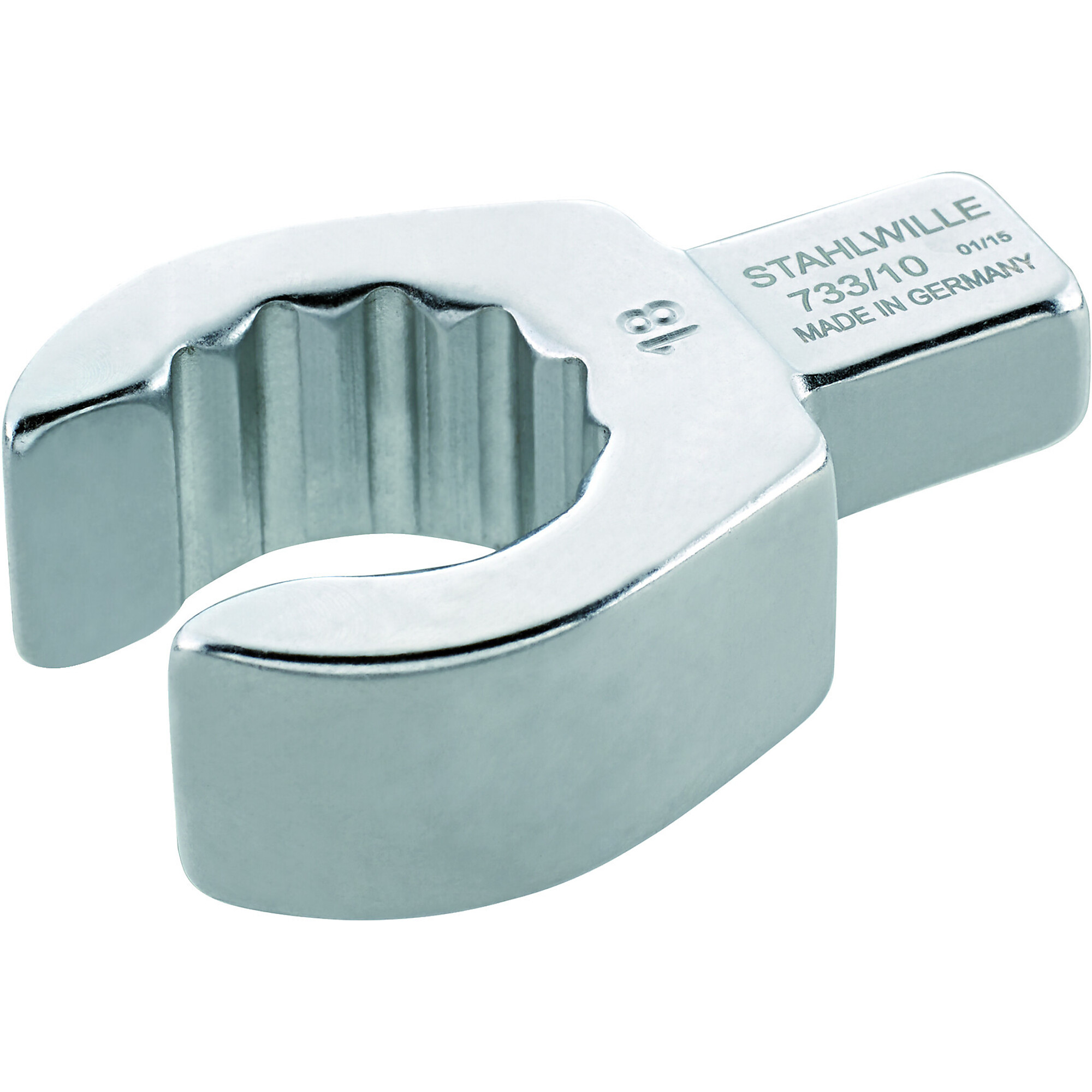 Stahlwille Open Ring Insert Tool — 9mm x 12mm, ASDrive Profile, Chromium Plating, Model 733/10 18mm